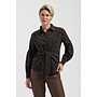 Blouse sterre truffle/black