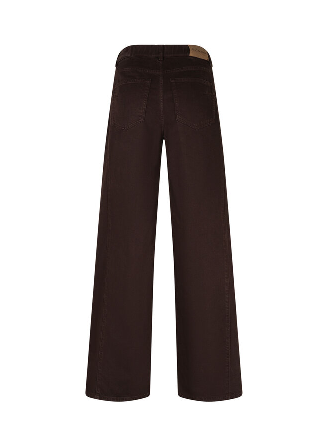 Broek Claudette tencel twill espresso