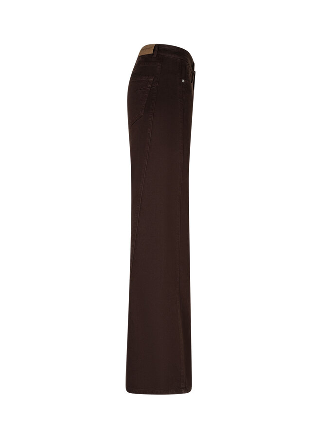Broek Claudette tencel twill espresso