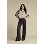 Broek Claudette tencel twill espresso