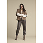 Broek Caitlina faux leather espresso