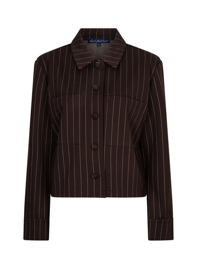 Jacket Punta pinstripe espresso