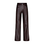 Broek Colette faux leather burgundy