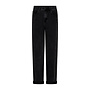 Broek Caitlina side patch black denim