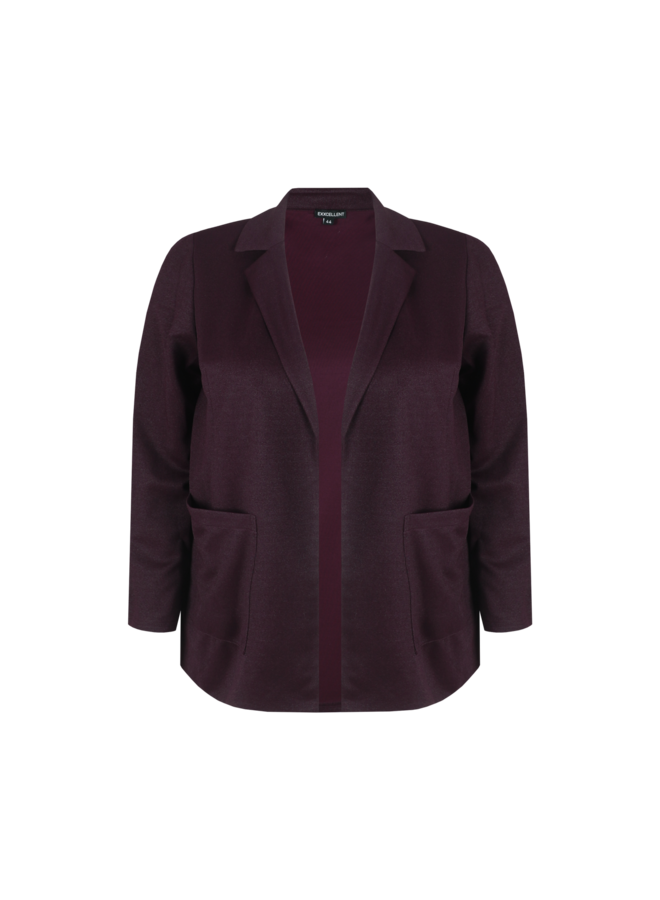 Blazer Inez warm aubergine