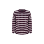 Trui Rivan warm aubergine/sand
