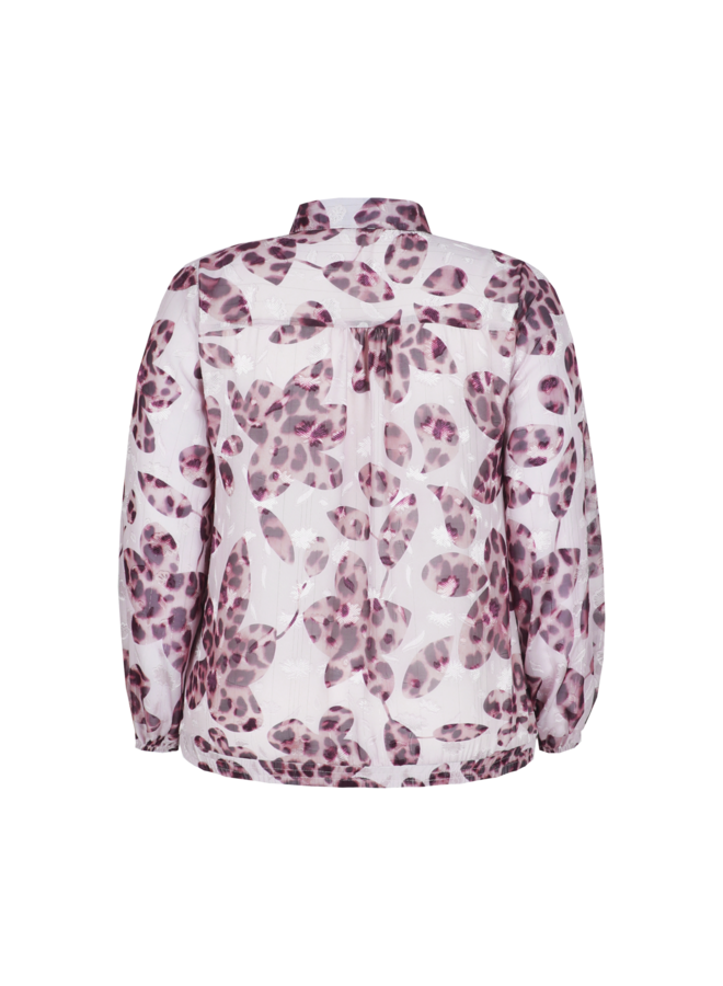 Blouse Jorila warm aubergine/sand