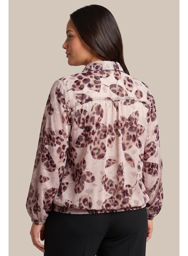 Blouse Jorila warm aubergine/sand