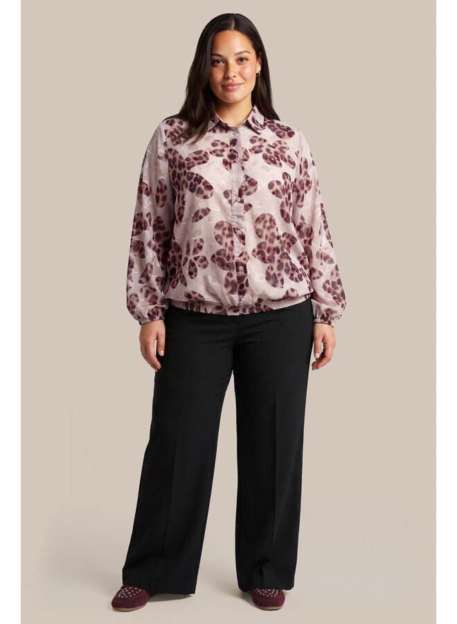 Blouse Jorila warm aubergine/sand