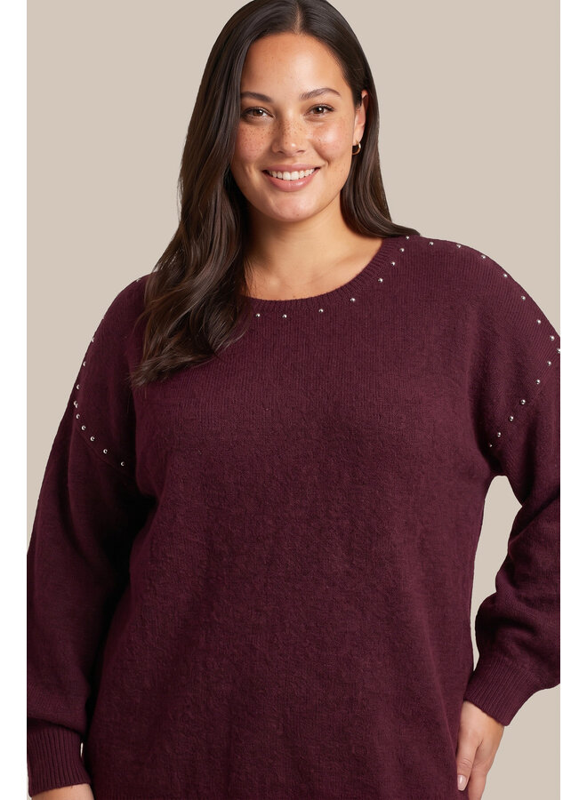 Trui Dala warm aubergine