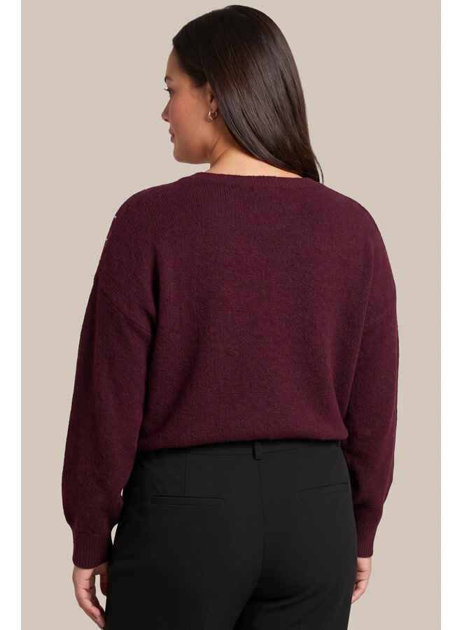 Trui Dala warm aubergine