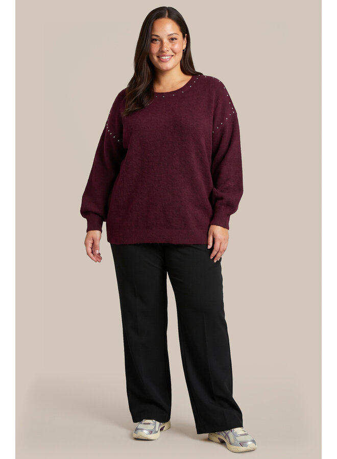 Trui Dala warm aubergine