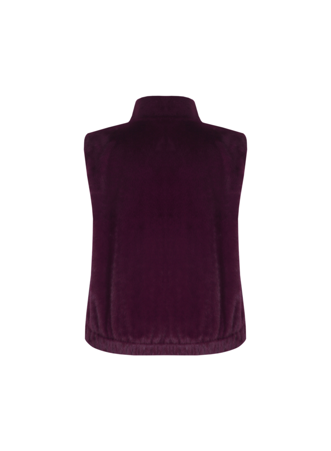 Gilet Ilse warm aubergine