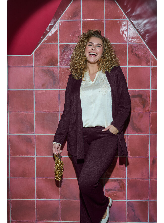 Blazer Inez warm aubergine