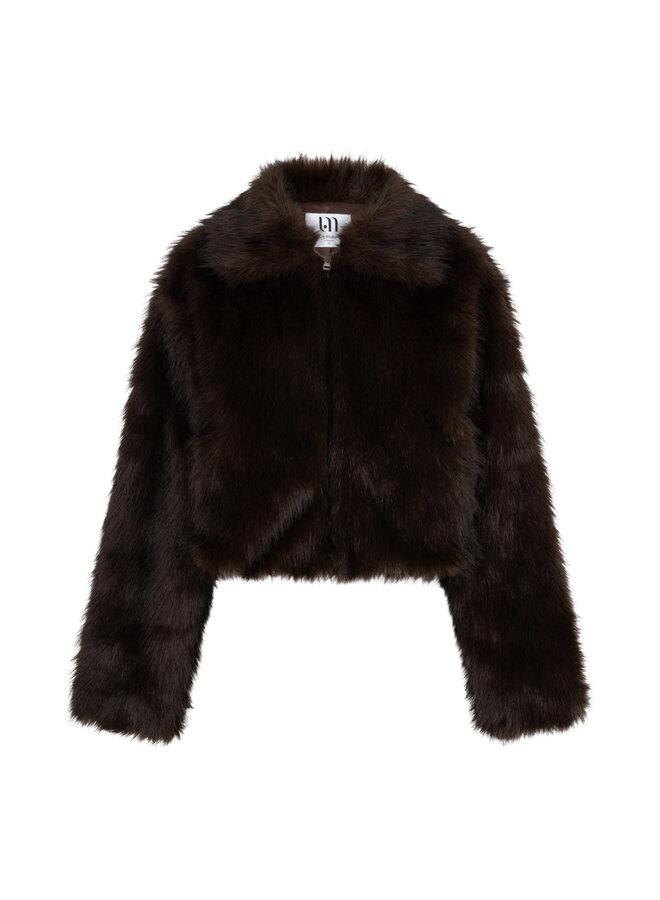 Jacket Kaia fur coat brown