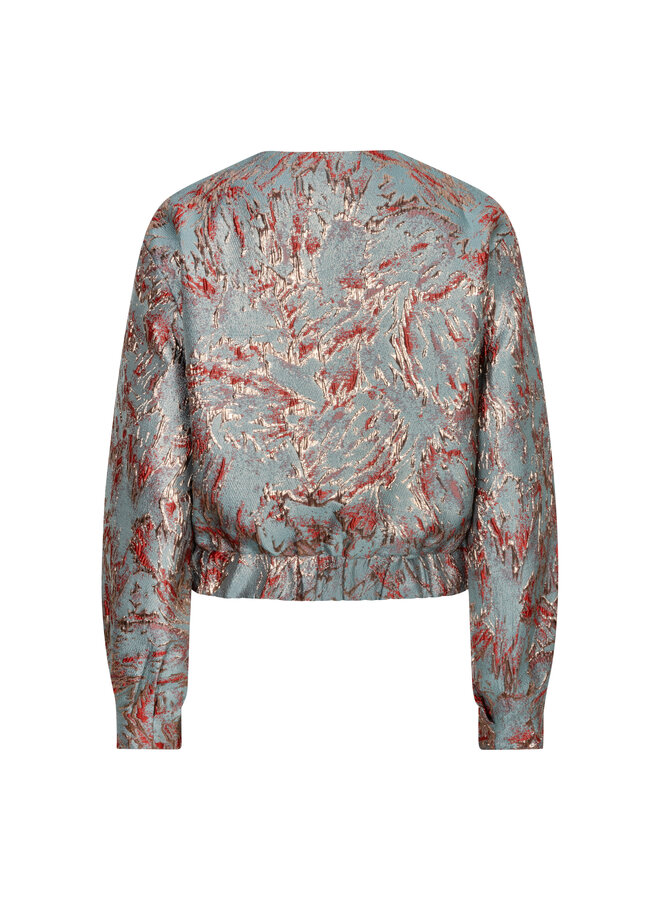 Jacket Jules jacquard bomber dark mint