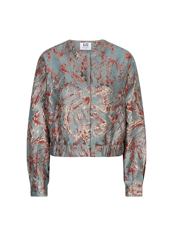 Jacket Jules jacquard bomber dark mint
