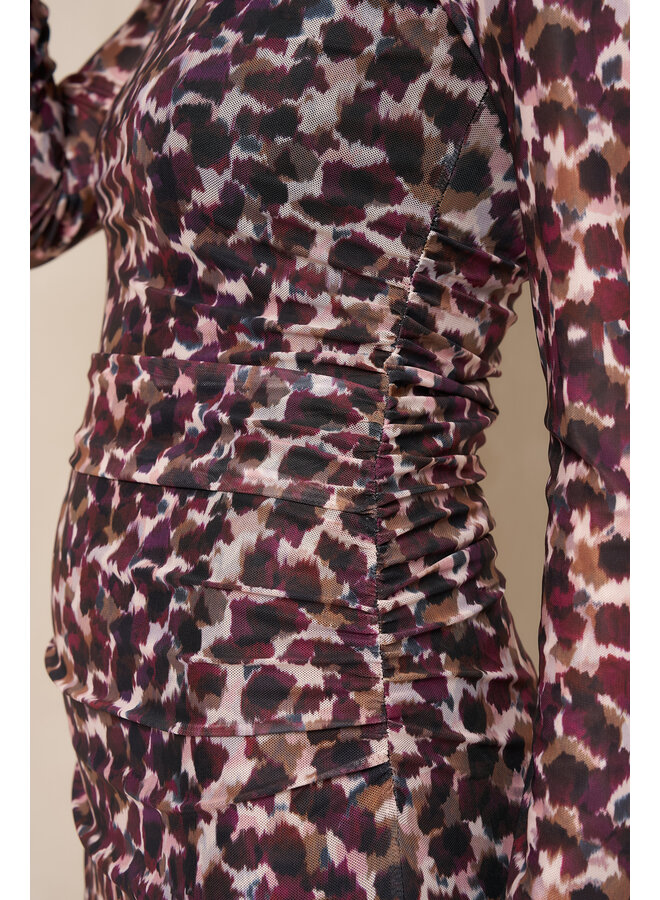 Jurk Isani maxi abstract multi color