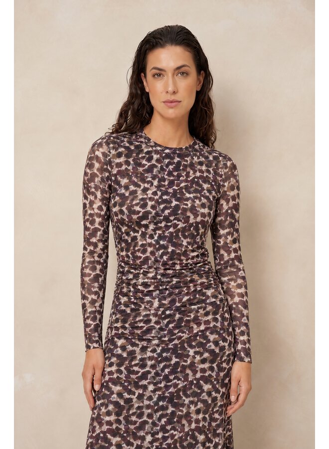 Jurk Isani maxi abstract multi color
