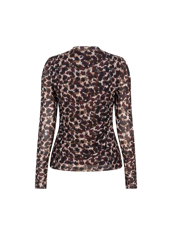 Top Iniko abstract mesh multi color