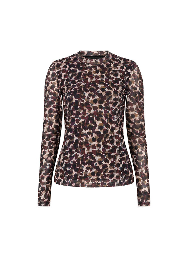 Top Iniko abstract mesh multi color