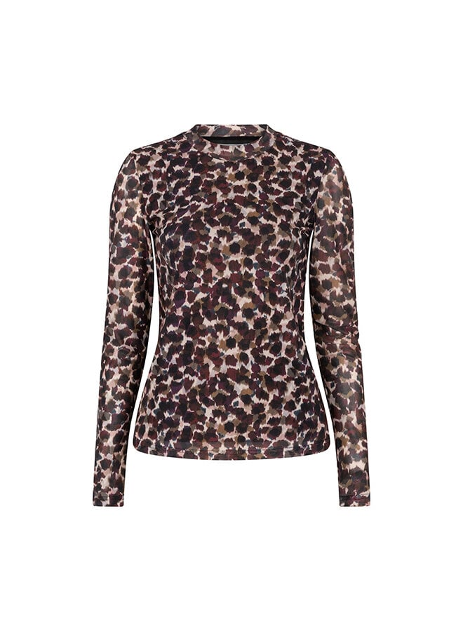 Top Iniko abstract mesh multi color