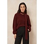 Trui Kira relaxed knit burgundy