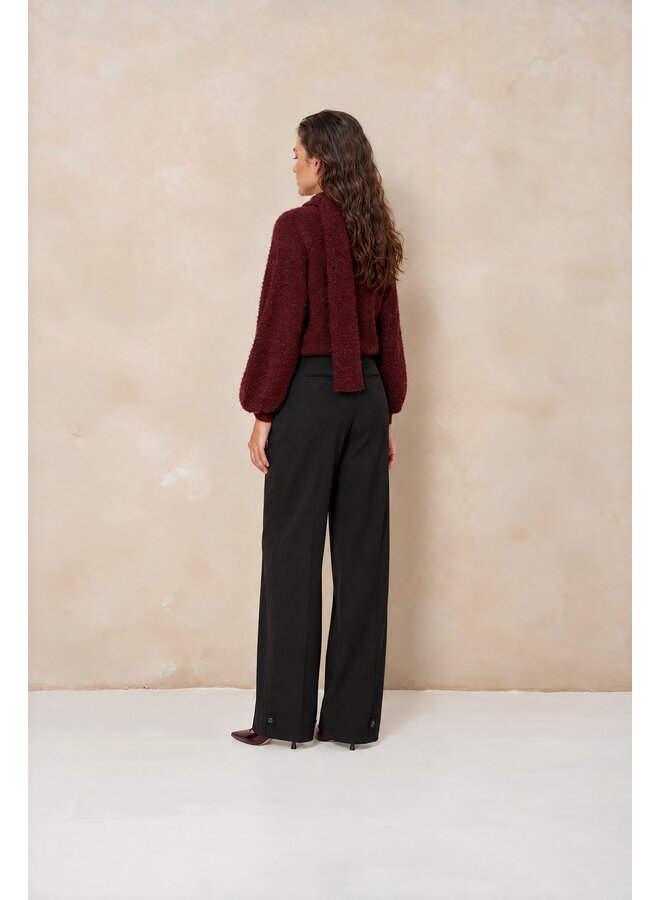 Trui Kira relaxed knit burgundy
