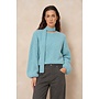 Trui Kira relaxed knit mint melange
