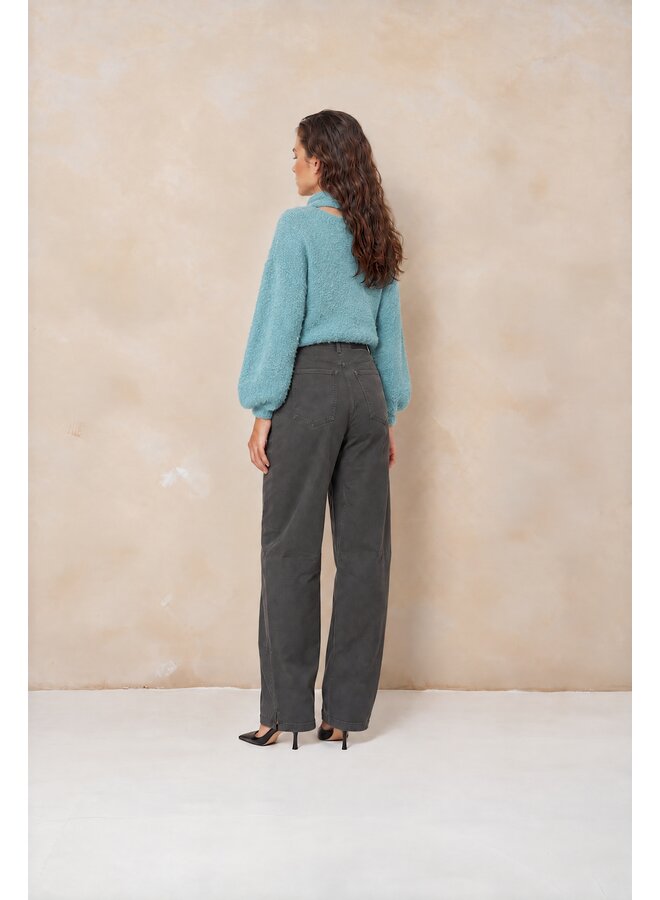 Trui Kira relaxed knit mint melange