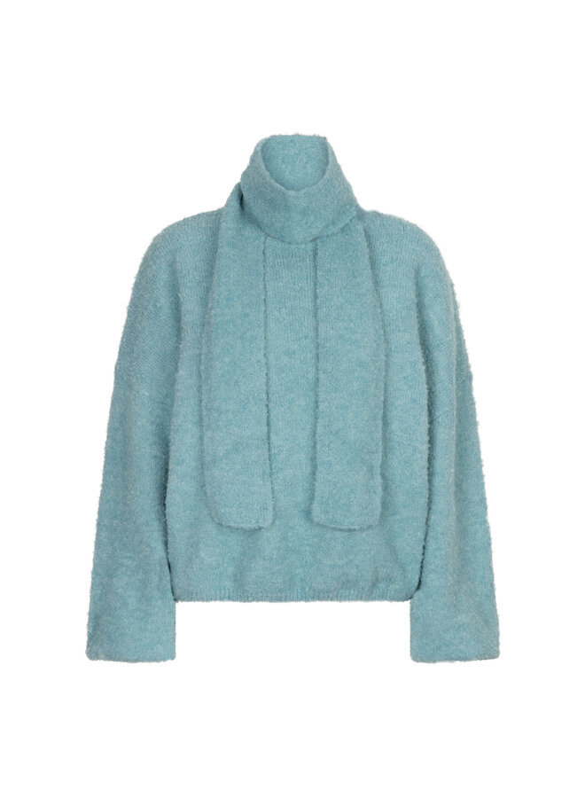 Trui Kira relaxed knit mint melange