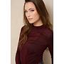 Top Kelly gathered burgundy
