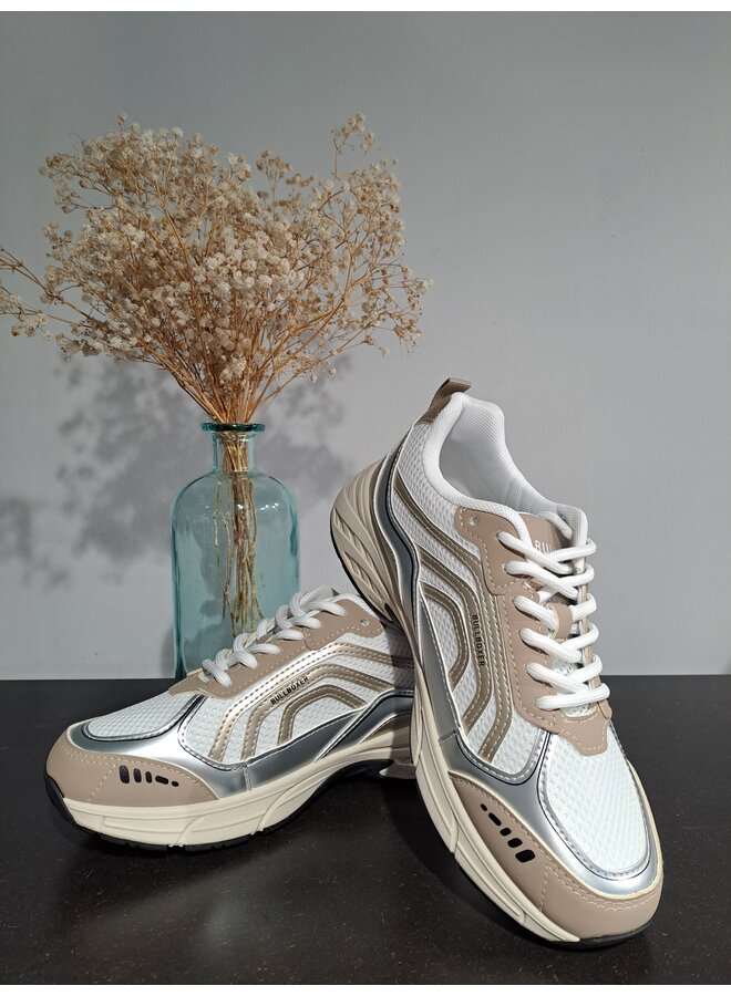 Sneakers white/sand PU