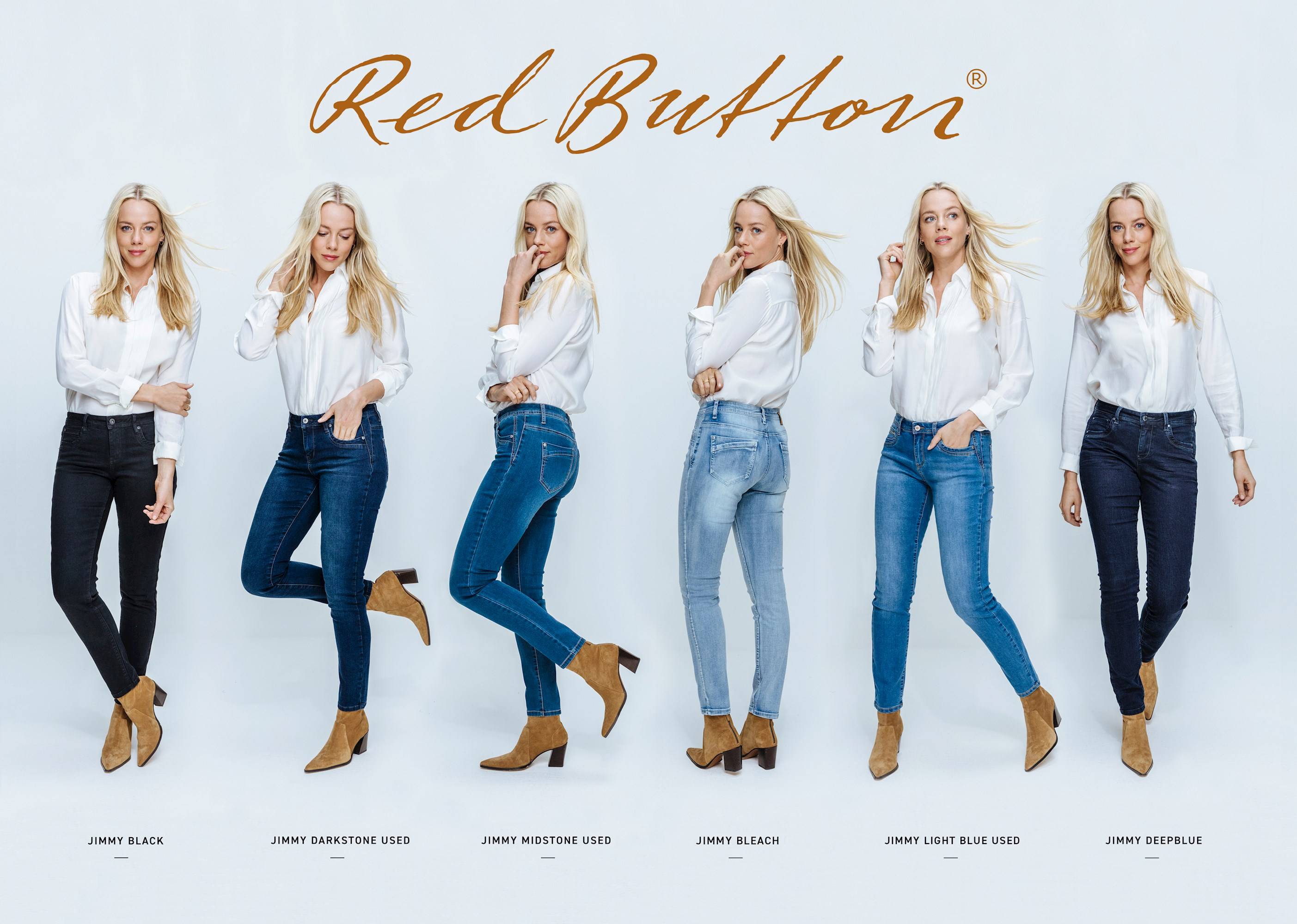 Red Button Jimmy jeans