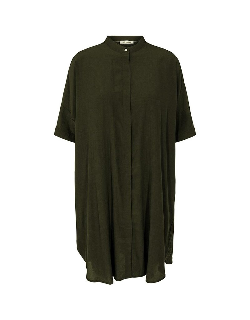 Co' Couture Co'Couture Sunrise Tunic Shirt Dark Army