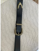 Elvy Fashion Elvy plain belt black/gold