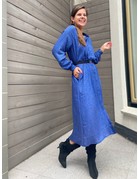 My Essential Wardrobe MEW CristaMW Long Dress Victoria Blue Dot