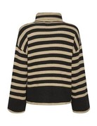 My Essential Wardrobe MEW SilaMW Striped Knit Rollneck Black