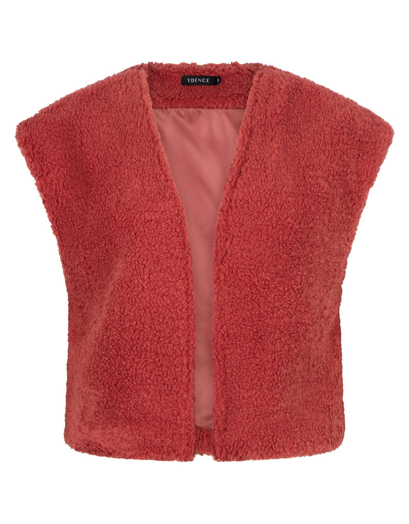 Ydence Ydence Sophie Gilet Dusty Red FS2217
