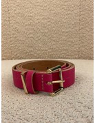 ELvy Croco Plain Belt Fuchsia
