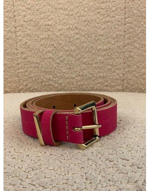 Elvy ELvy Croco Plain Belt Fuchsia