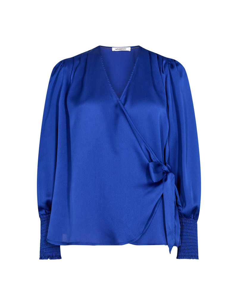 Co' Couture Co'Couture Leika Wrap Blouse New Blue 35097