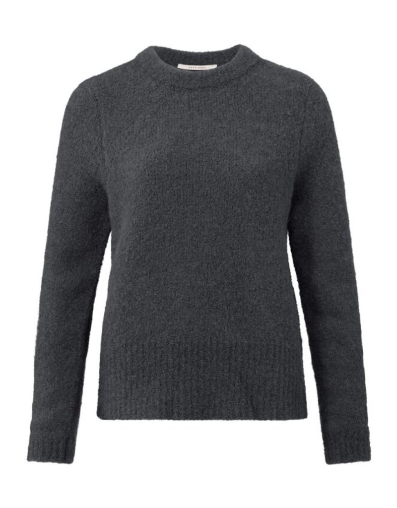 Yaya Yaya Boucle Sweater Long Sleeve Phanthom 01-000138-210