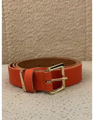 Elvy Elvy Croco Plain Belt Orange