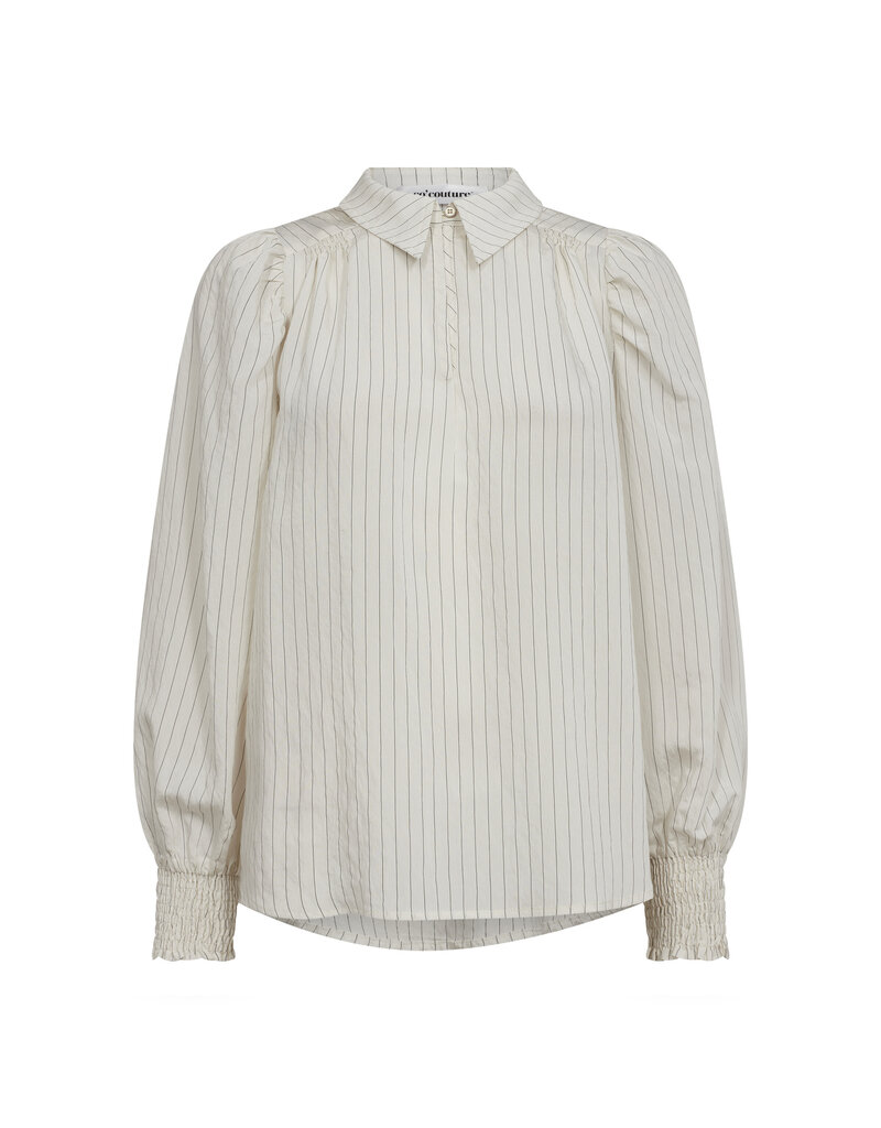 Co' Couture Co'Couture Scarlet stripe Blouse Off White