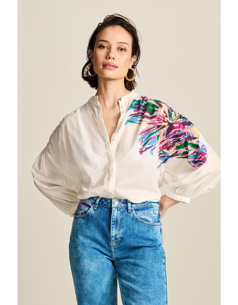 Pom Amsterdam POM Sicilian Ecru blouse ecru