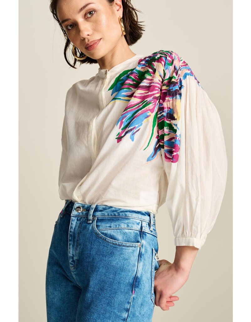 Pom Amsterdam POM Sicilian Ecru blouse ecru