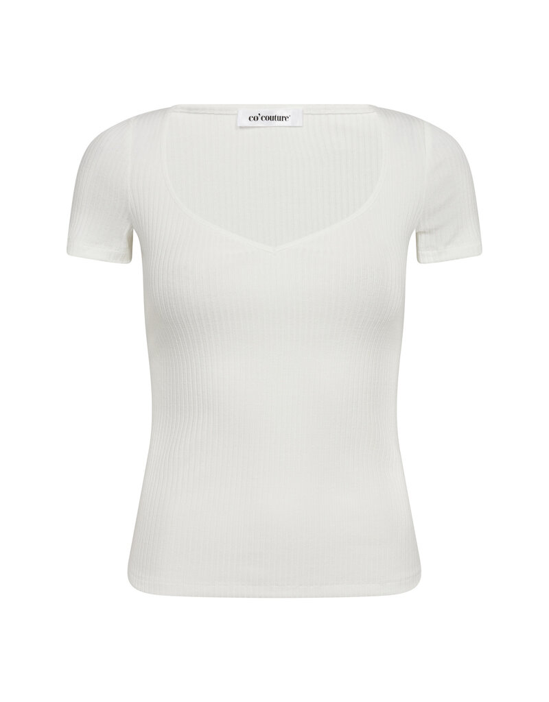 Co' Couture Co'Couture Heart Rib White