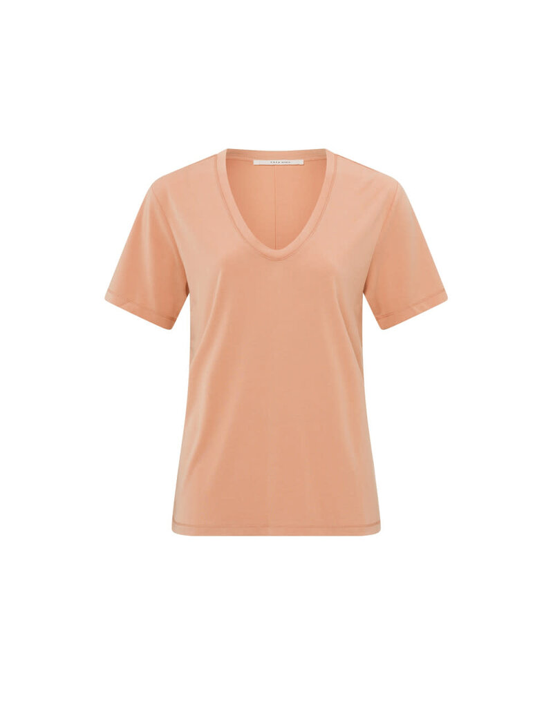 Yaya Yaya T-shirt V-Neck Coral