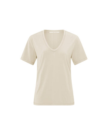 Yaya Yaya T-shirt V-Neck Summer Sand